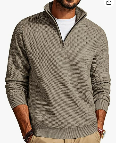 Men's Textured Uniform Quarter Zip