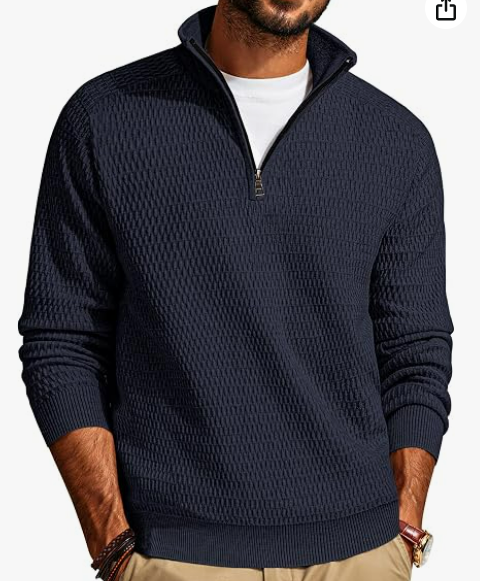 Men's Textured Uniform Quarter Zip